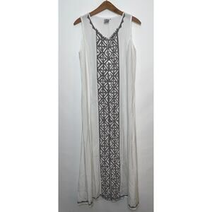 Vintage Parsley & Sage Dress with Quilted Detailing - Size M